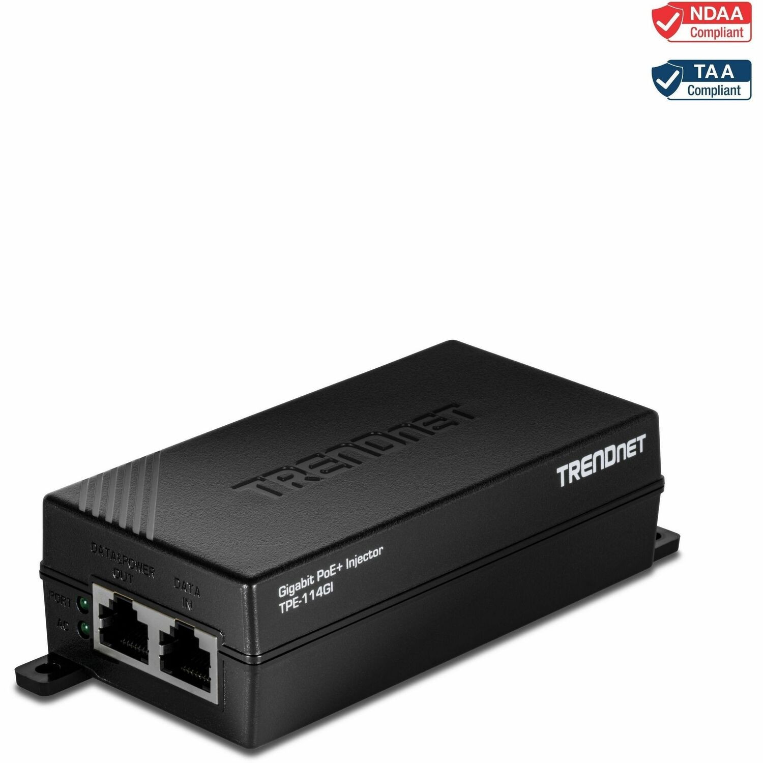 TRENDnet TPE-114GI PoE+-Injektor - TAA-konform
