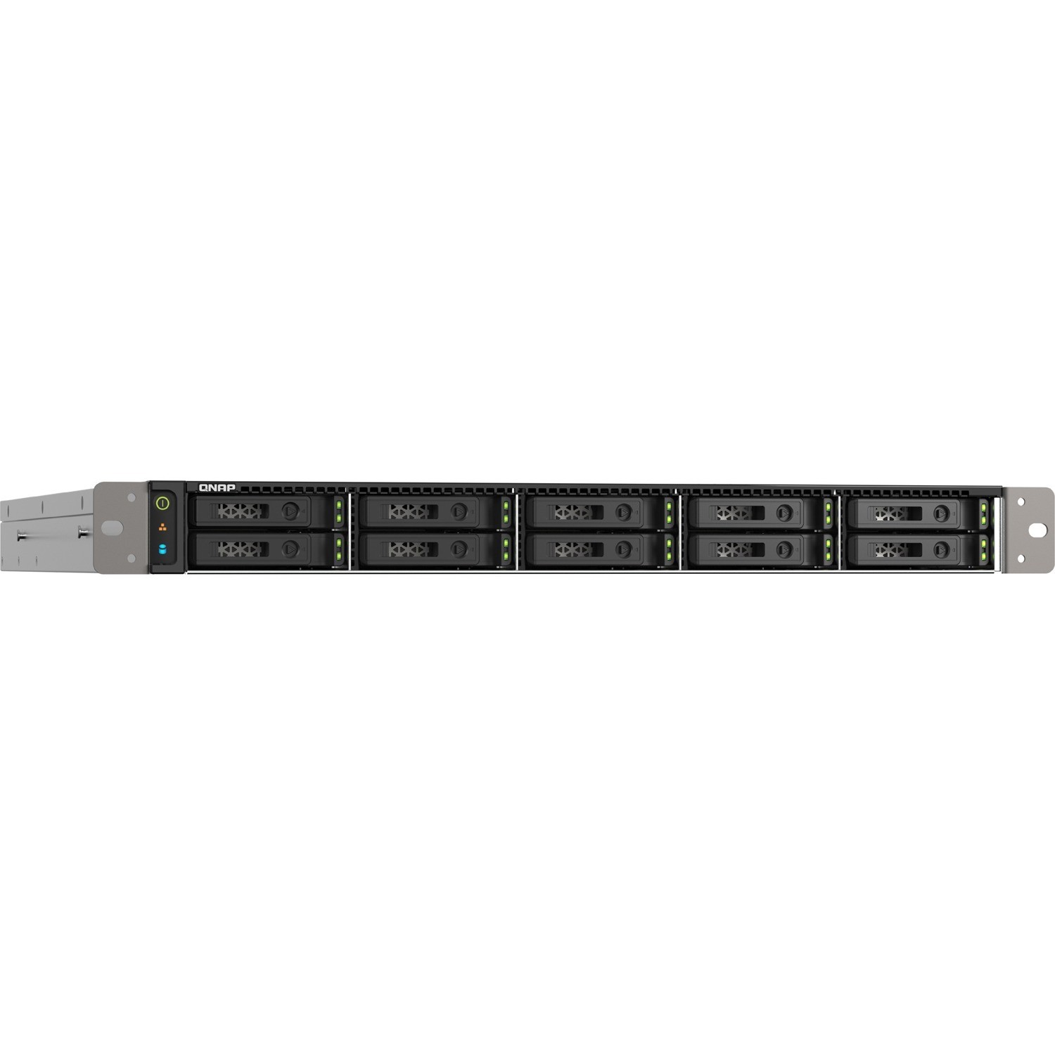 QNAP TS-H1090FU-7302P-128G 10 x Total Bays SAN/NAS Storage System - 5 GB Flash Memory Capacity - AMD EPYC 7302P Hexadeca-core (16 Core) - 128 GB RAM - DDR4 SDRAM - 1U Rack-mountable