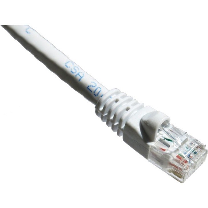 Axiom 50FT CAT6A 650mhz Patch Cable Molded Boot (White)