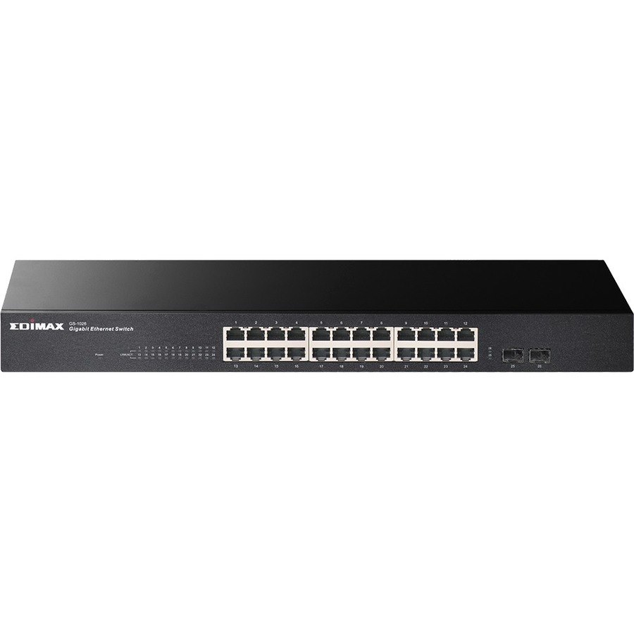 Edimax 24-Port Gigabit with 2 SFP Slot Rack-Mount Switch