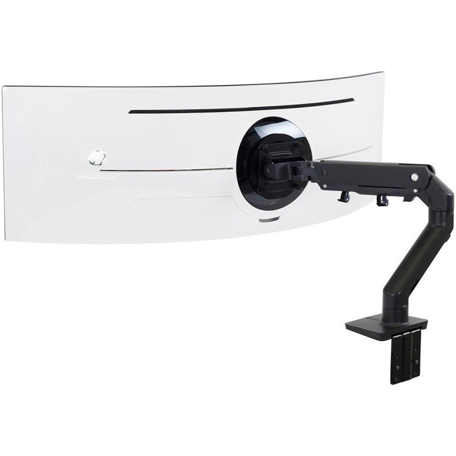 Ergotron Desk Mount for Monitor, Curved Screen Display - Matte Black