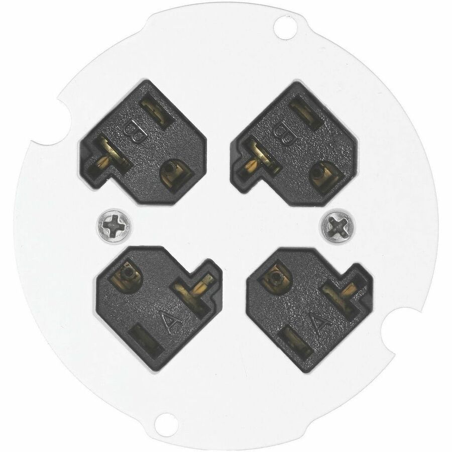 Hubbell S1R 4, Sub-Plate, 20A Quad Receptacle