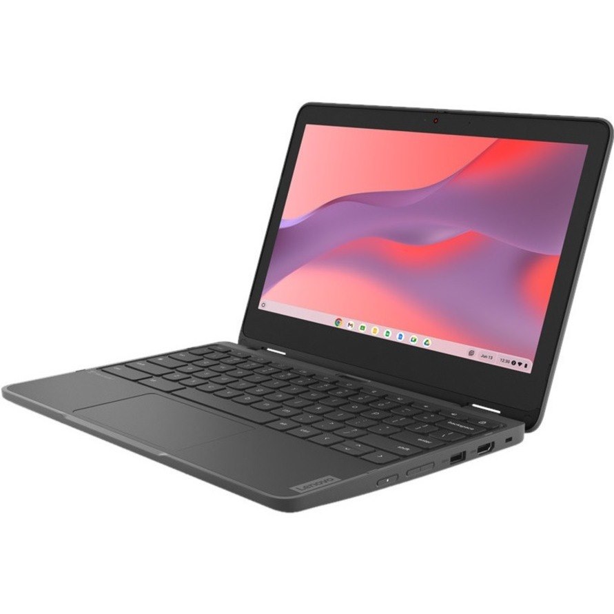 Lenovo 300e Yoga Chromebook Gen 4 82W20004US 11.6" Touchscreen Convertible 2 in 1 Chromebook - HD - Octa-core (ARM Cortex A76 + Cortex A55) - 8 GB - 64 GB Flash Memory - English Keyboard - Graphite Gray