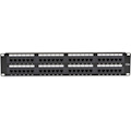 Black Box CAT5e Patch Panel, Punchdown - 2U, Unshielded, 48-Port