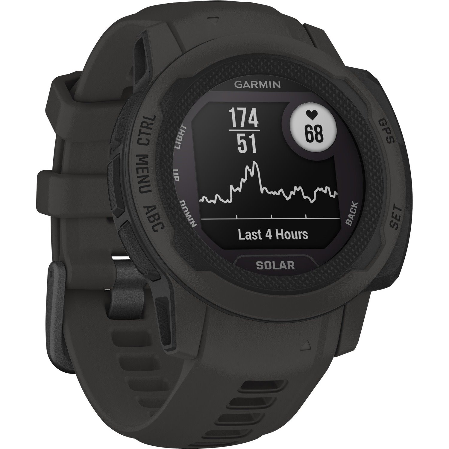 Garmin Instinct 2S Smart Watch - Graphite Body Color - Fiber Reinforced Polymer Case Material - Silicone Band Material