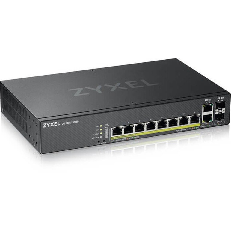 ZYXEL 8-port GbE L2 PoE Switch with GbE Uplink