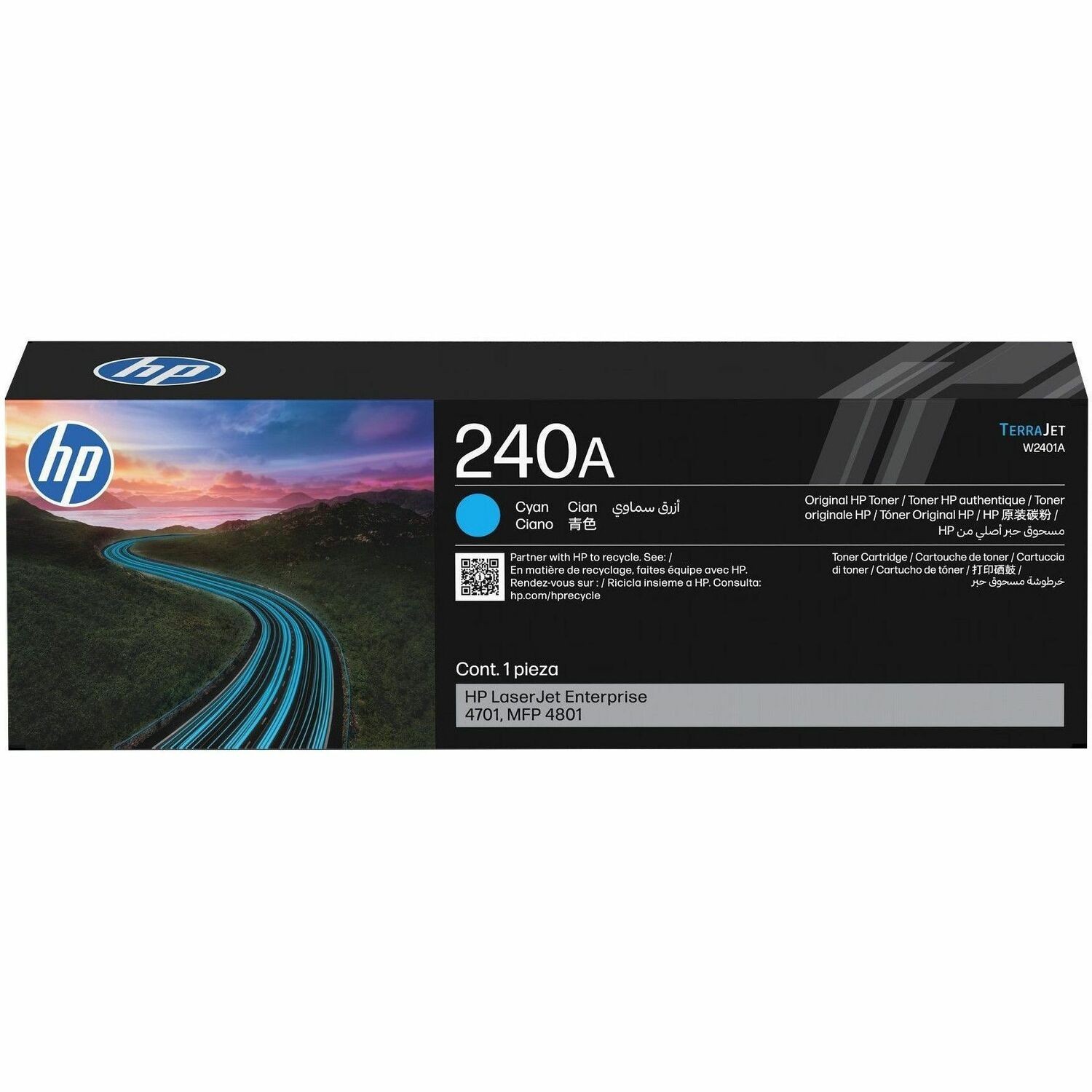 HP 240A Original Laser Toner Cartridge - Cyan Pack