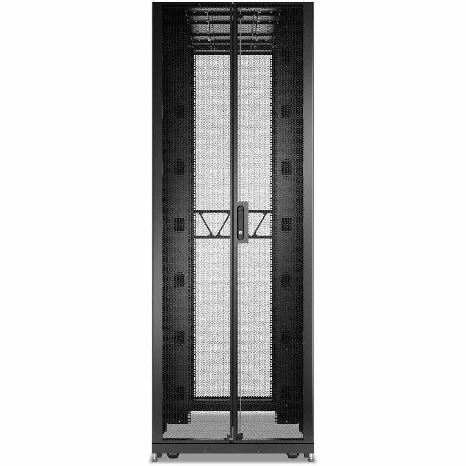 APC by Schneider Electric NetShelter SX 48U Enclosed Cabinet Rack Cabinet for IT Equipment - 482.60 mm Rack Width x 1143 mm Rack Depth - Black