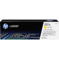 HP 201X (CF402X) Original High Yield Laser Toner Cartridge - Single Pack - Yellow - 1 Each