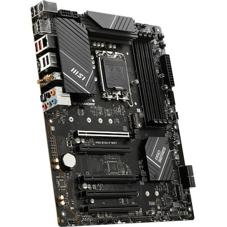 MSI PRO B760-P WIFI Gaming Desktop Motherboard - Intel B760 Chipset - Socket LGA-1700 - ATX