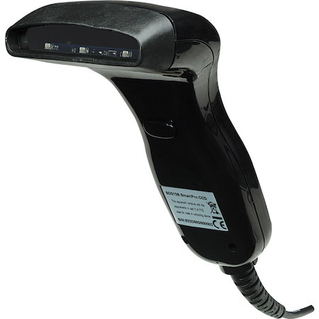 Manhattan Contact CCD Handheld Barcode Scanner, USB, 80mm Scan Width, Cable 152cm, Max Ambient Light: 3,000 lux (sunlight), Black, Three Year Warranty, Box