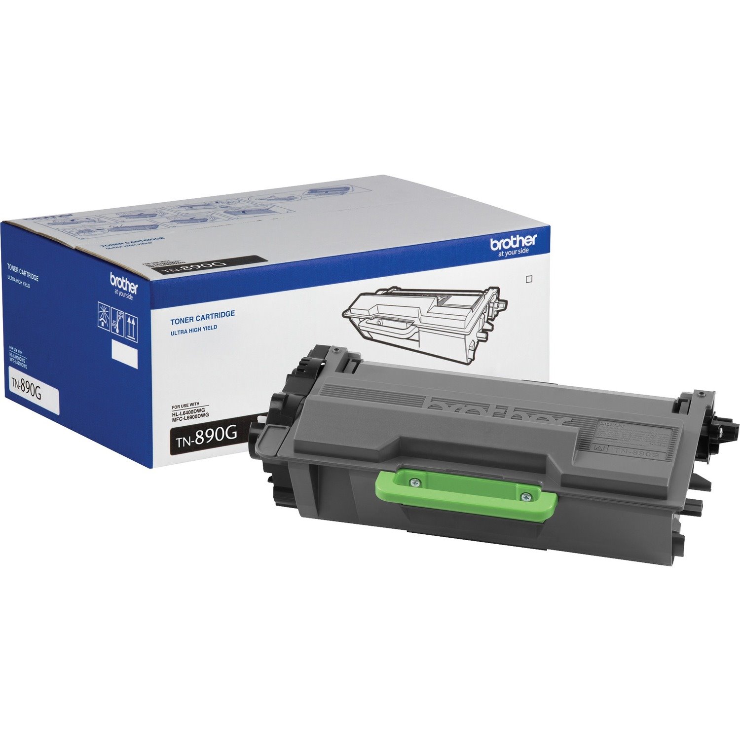 Brother TN890G TAA-Compliant Ultra High-yield Black Toner Cartridge