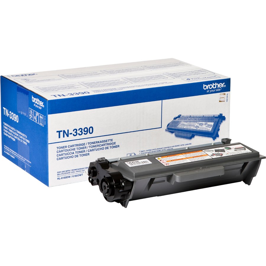 Brother TN3390 Original Laser Toner Cartridge - Twin-pack - Black - 2 / Pack