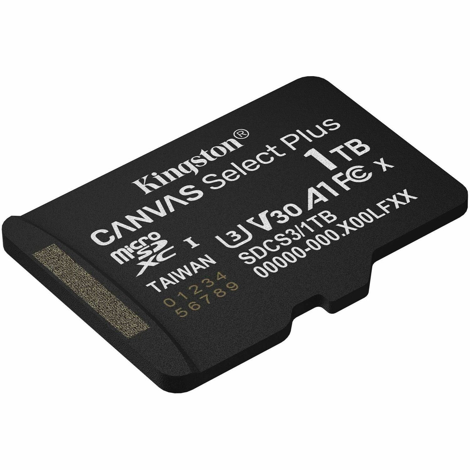 Kingston Canvas Select Plus 1 TB Class 10/UHS-I (U3) V30 microSDXC