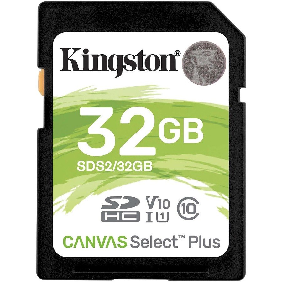 Kingston Canvas Select Plus SDS2 32 GB Class 10/UHS-I (U1) SDHC - 1 Pack