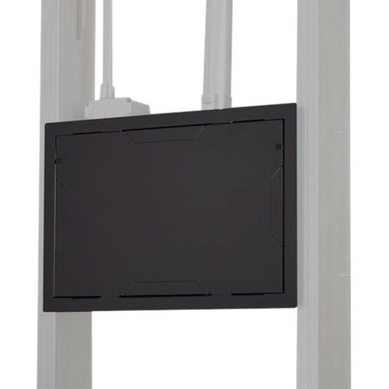 Chief In-Wall Storage Box with Flange and Cover for Flat Panel Displays - Black