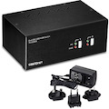 TRENDnet 2-Port Dual Monitor DVI KVM Switch with Audio, 2-Port USB 2.0 Hub, Digital Resolutions up to 1920 x 1200, Analog Resolutions up to 2048 x 1536, TK-232DV