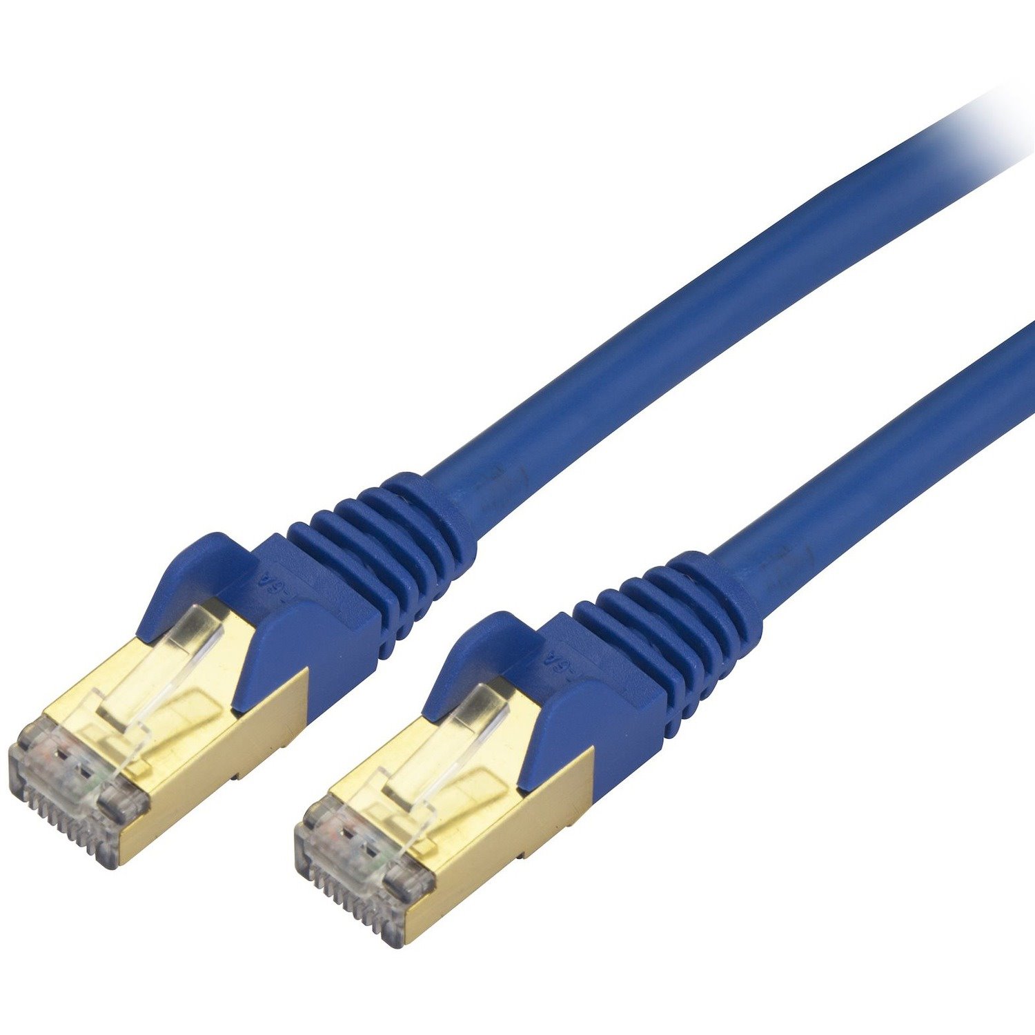 StarTech.com 25ft CAT6a Ethernet Cable - 10 Gigabit Category 6a Shielded Snagless 100W PoE Patch Cord - 10GbE Blue UL Certified Wiring/TIA