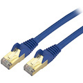 StarTech.com 15ft CAT6a Ethernet Cable - 10 Gigabit Category 6a Shielded Snagless 100W PoE Patch Cord - 10GbE Blue UL Certified Wiring/TIA
