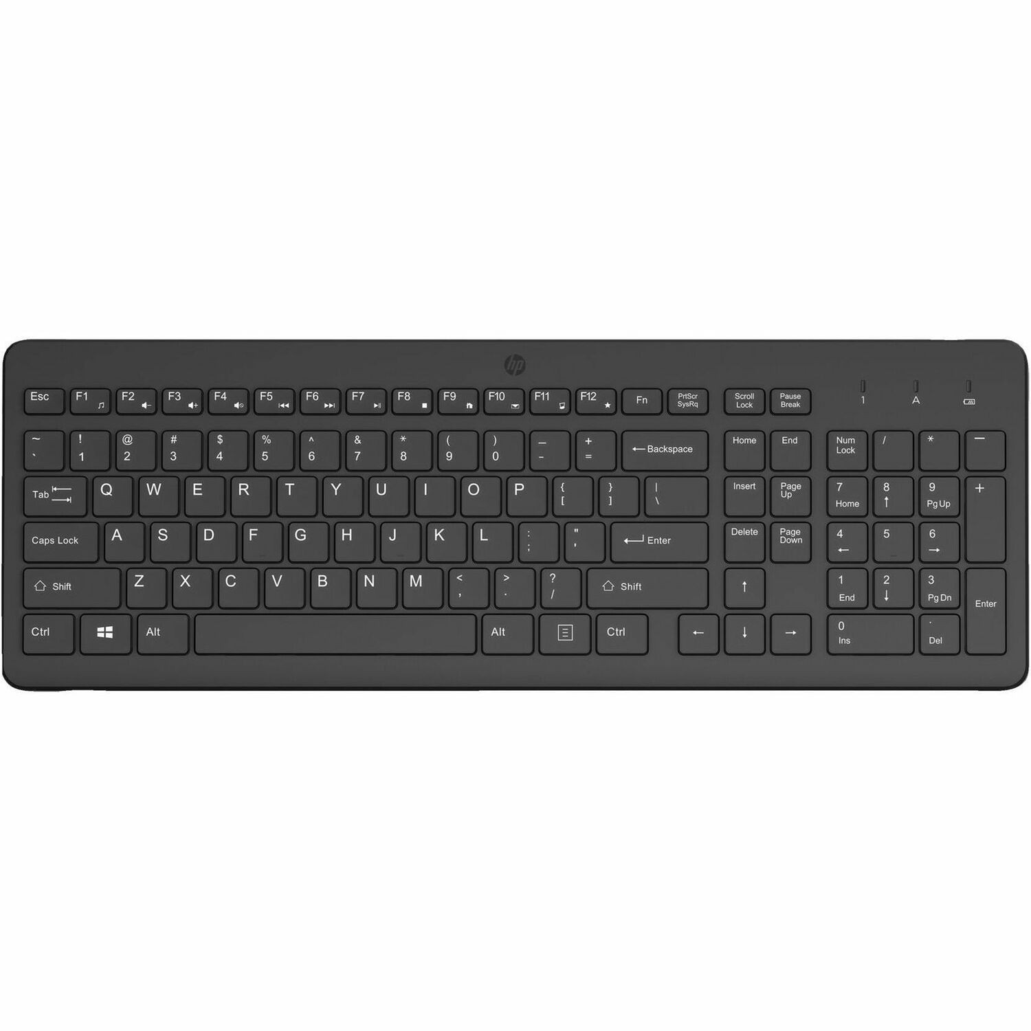 HP 225 Toetsenbord - Full-size - Draadloos Verbinding - Belgisch - AZERTY indeling - Zwart