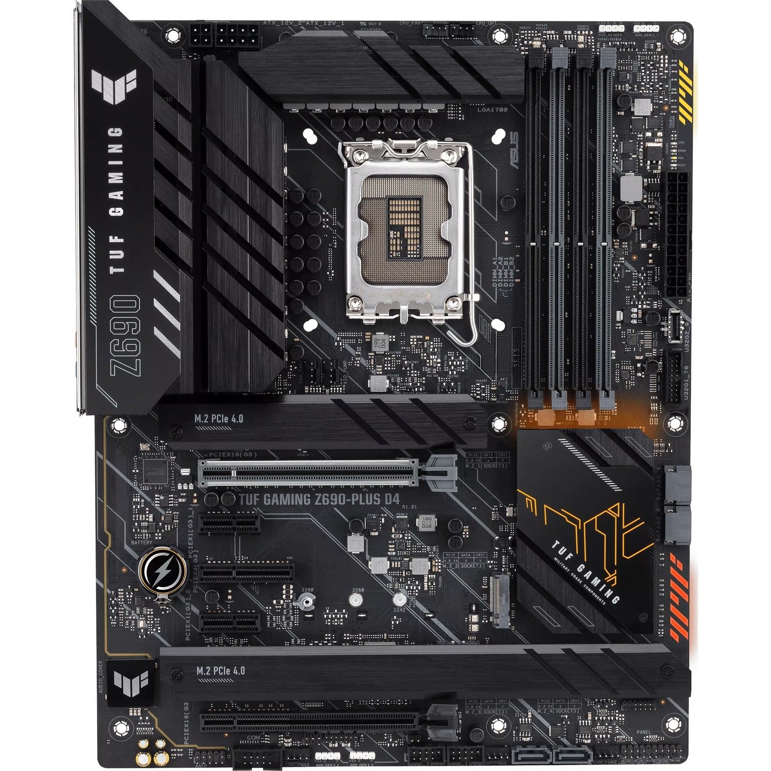 TUF GAMING Z690-PLUS D4 Gaming Desktop Motherboard - Intel Z690 Chipset - Socket LGA-1700 - Intel Optane Memory Ready - ATX