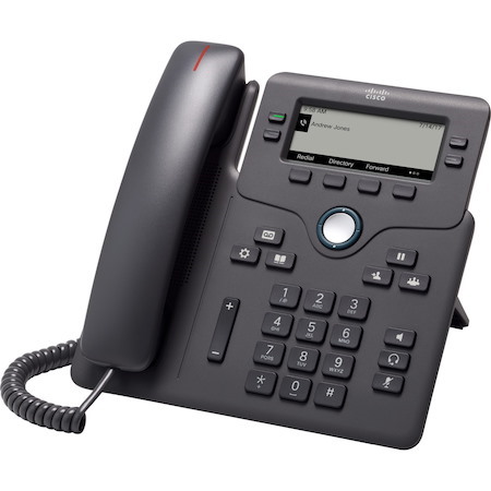 Cisco 6841 IP Phone - Corded - Corded - Wall Mountable, Desktop - Charcoal