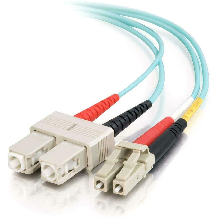 C2G OM3 Duplex Multimode PVC Fiber Optic Cable