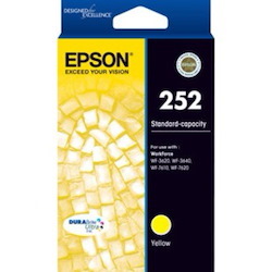 Epson DURABrite Ultra 252 Original Standard Yield Inkjet Ink Cartridge - Yellow - 1 Pack