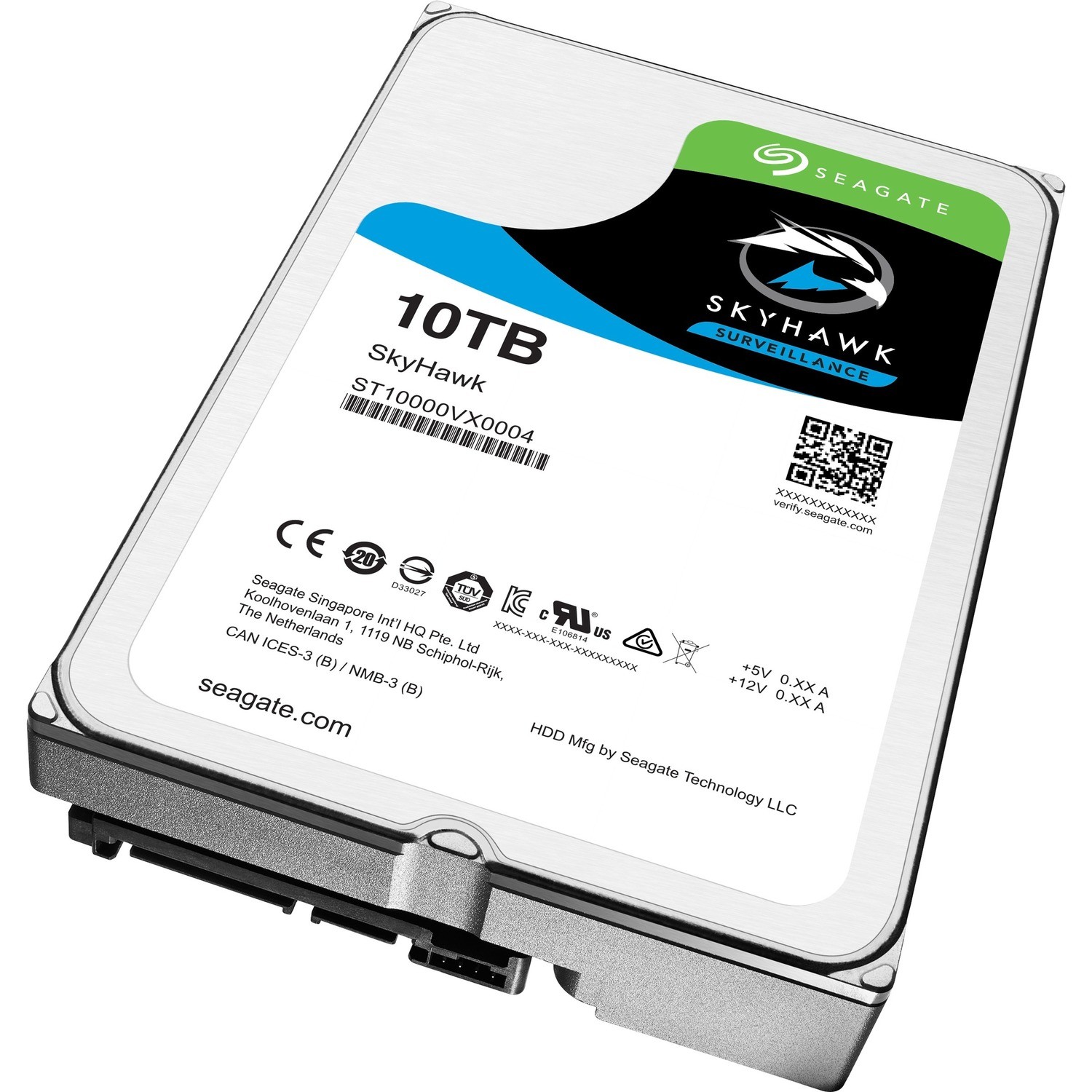 Seagate SkyHawk ST10000VX0004 10 TB Harde schijf - Intern - SATA (SATA/600)