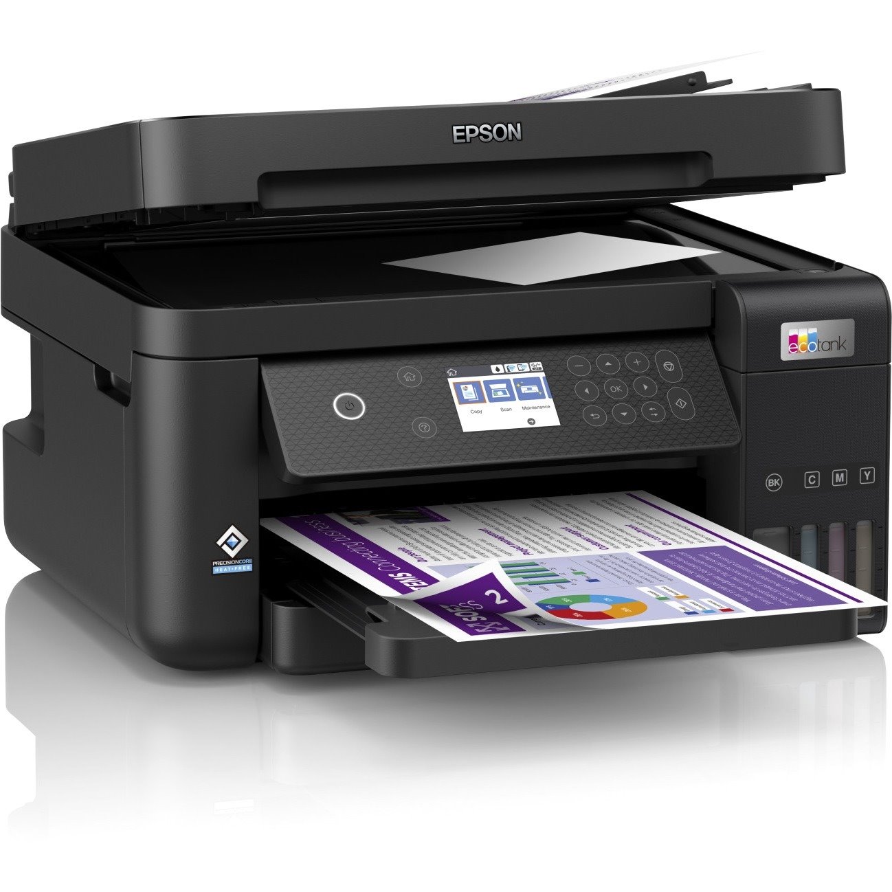 Epson ET-3850 Wireless EcoTank Inkjet Multifunction Printer - Colour - Black