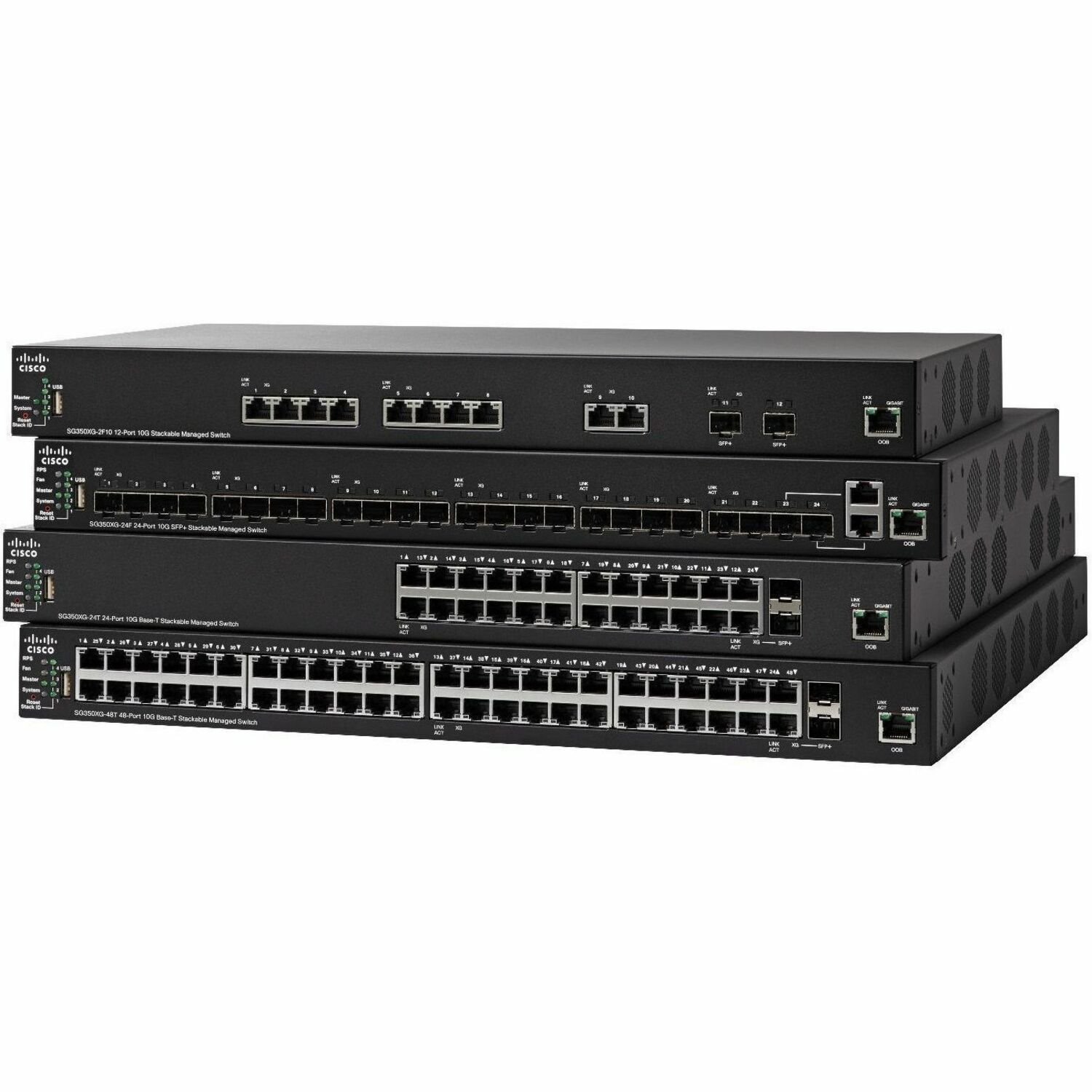 Cisco SG350XG-2F10 12-Port 10GBase-T Stackable Managed Switch
