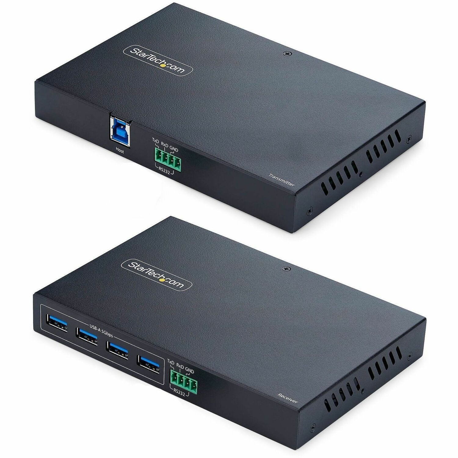 StarTech 4-Port USB 3.0 Extender over Ethernet up to 330ft via Cat6a/Cat7/Cat8 RJ45, Extension Adapter for Remote USB Devices, TAA