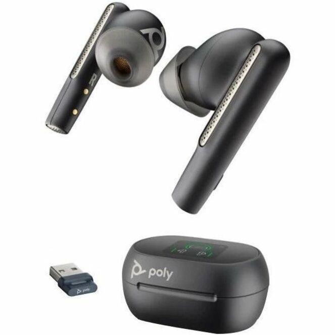 Plantronics Voyager Free 60+ UC True Wireless Earbud Stereo, Mono Earset - Carbon Black