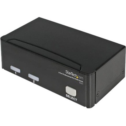 StarTech.com 2 Port Professional PS/2 KVM switch - PS/2 - 2 ports - 1 local user - 1U