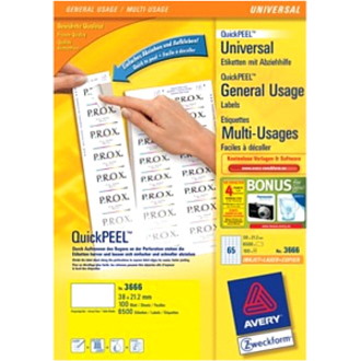 Zweckform QuickPEEL 3666 Universal Label
