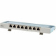 Eaton Tripp Lite Series Cat6a STP Patch Panel, 8 Ports, DIN Rail or Wall Mount, TAA