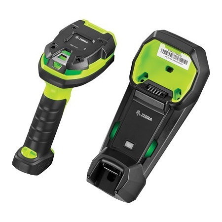 Zebra LI3608-SR Handheld Barcode Scanner - Cable Connectivity - Industrial Green