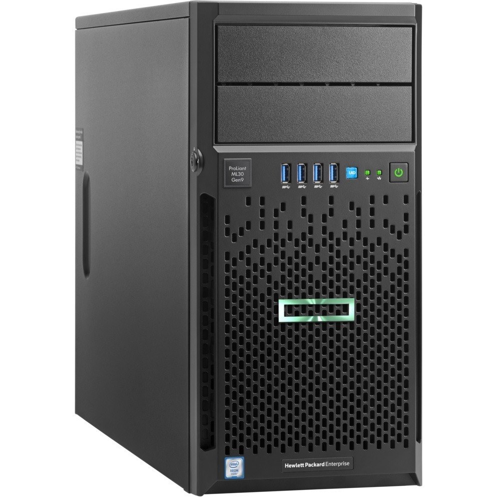 HPE ProLiant ML30 G9 4U Tower Server - 1 Xeon E3-1240 v6 3.70 GHz - 8 GB RAM - Serial ATA/600 Controller