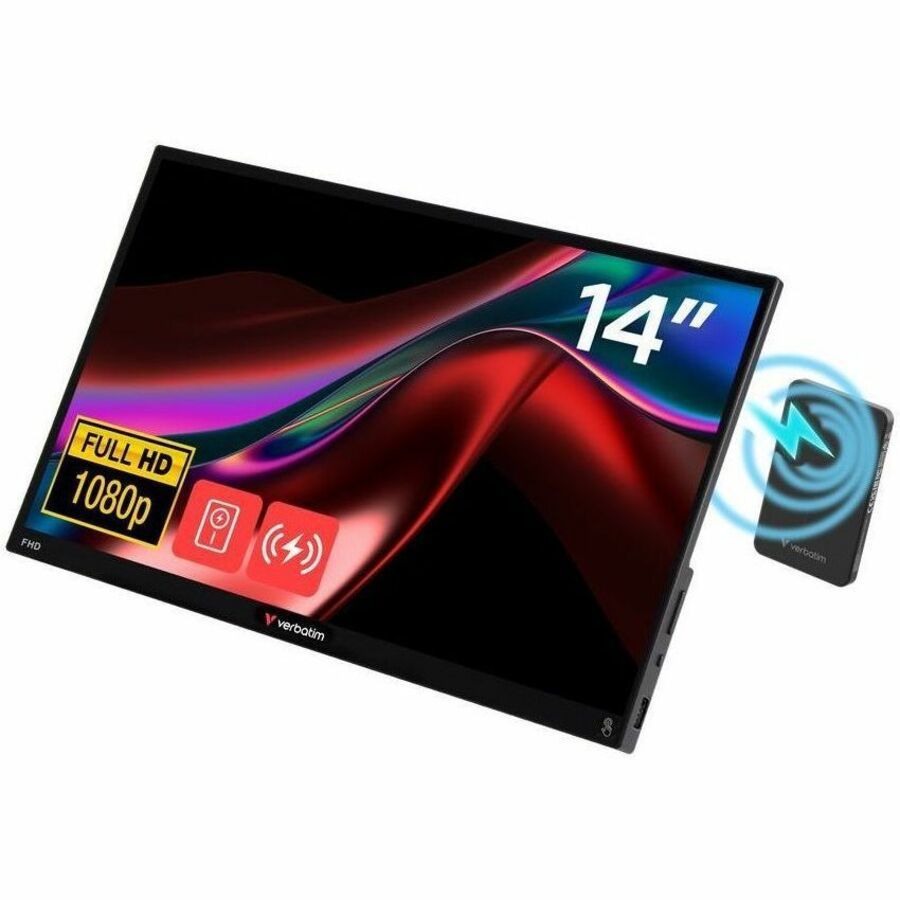 Verbatim LIGHT 14" Class LED Touchscreen Monitor - 16:9 - 6 ms