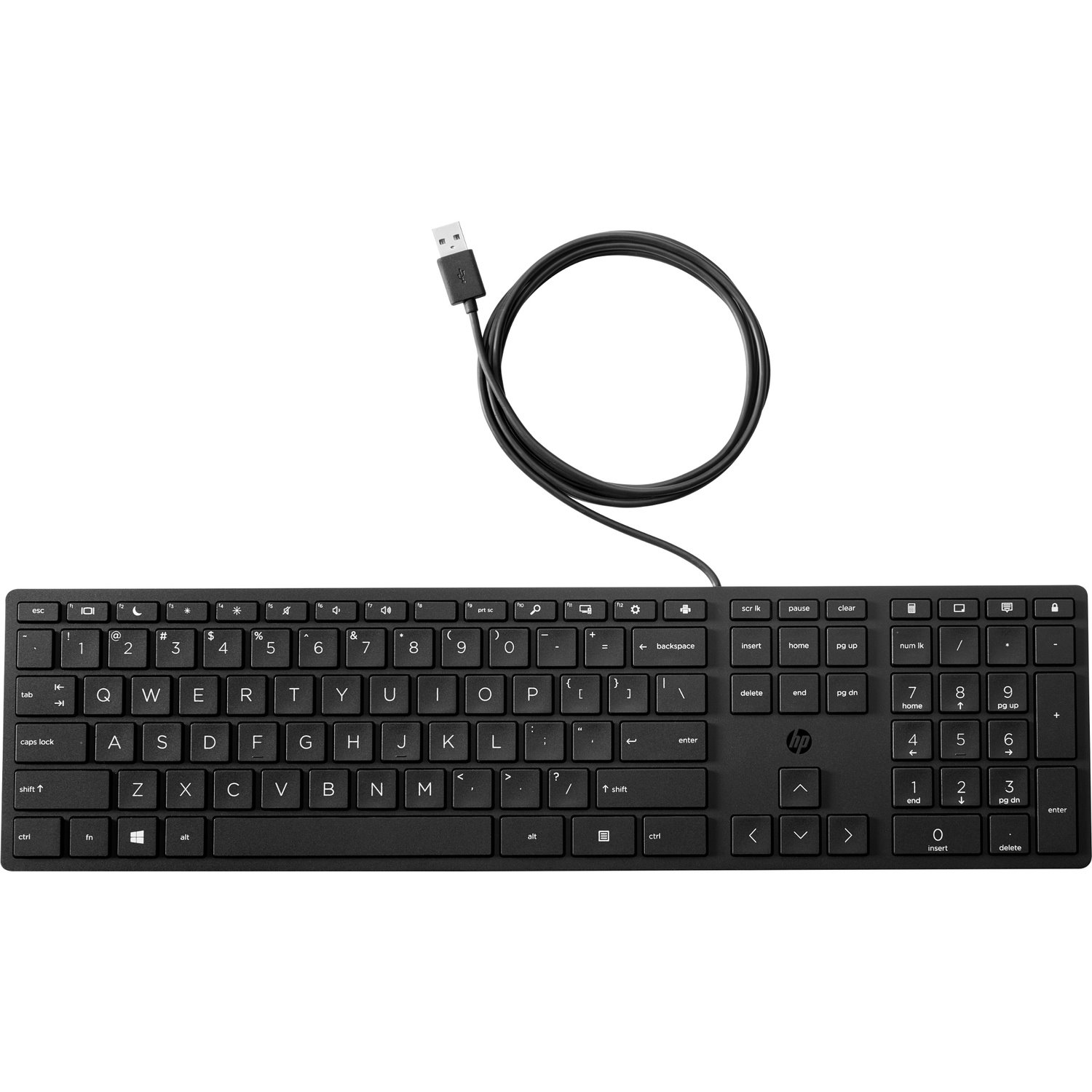 HP 320K Keyboard - Cable Connectivity - USB Interface - Swedish