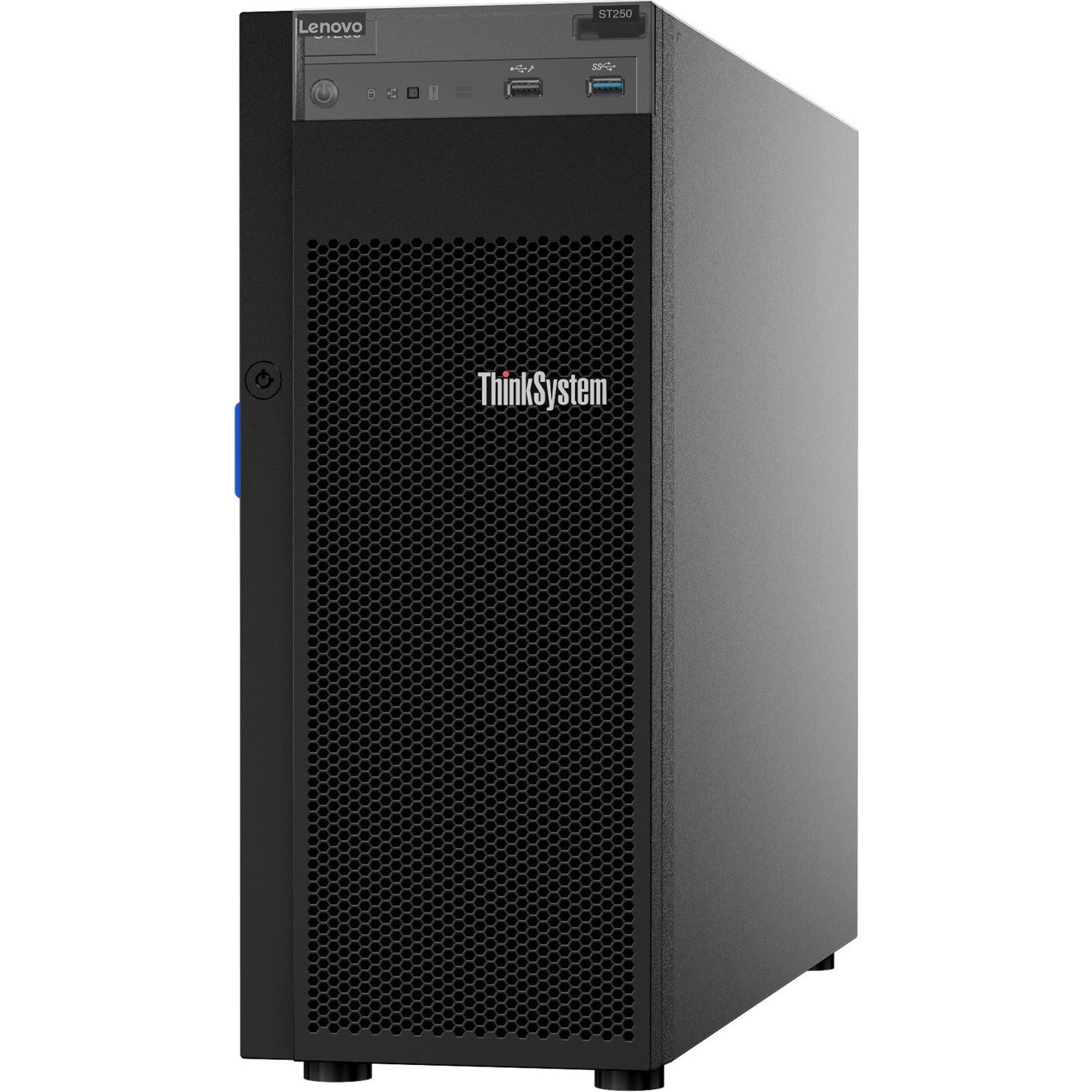 Lenovo ThinkSystem ST250 7Y45A01RAU 4U Tower Server - 1 x Intel Xeon E-2124G 3.40 GHz - 8 GB RAM - Serial ATA/600 Controller