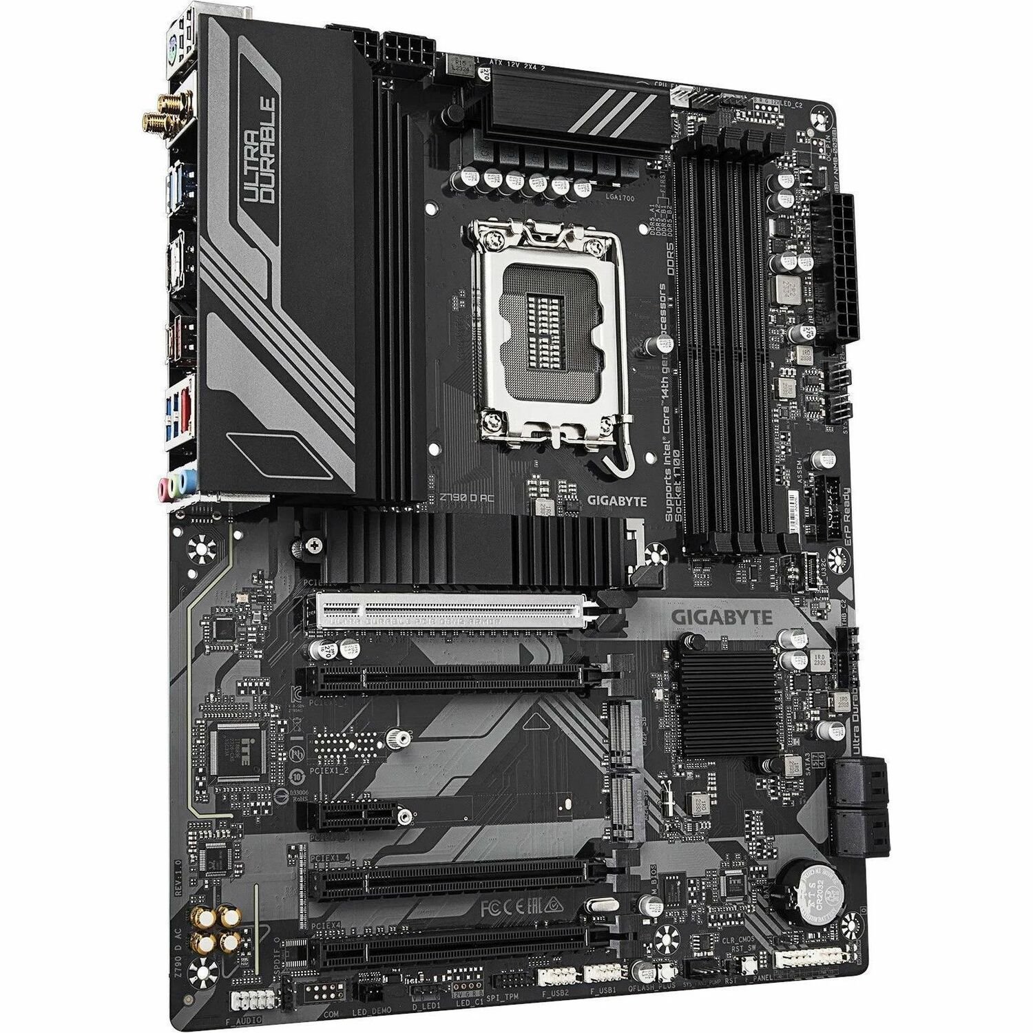 Gigabyte Ultra Durable Z790 D AC Gaming Desktop Motherboard - Intel Z790 Chipset - Socket LGA-1700 - ATX