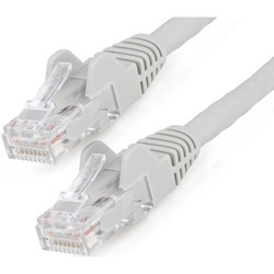 StarTech.com 3m(10ft) CAT6 Ethernet Cable, LSZH (Low Smoke Zero Halogen) 10 GbE Snagless 100W PoE UTP RJ45 Gray Network Patch Cord, ETL