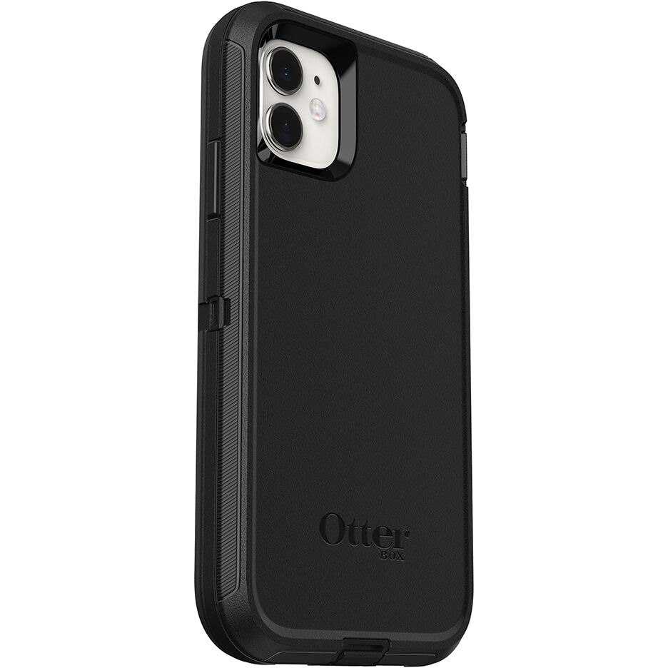 OtterBox Defender Rugged Carrying Case (Holster) Apple iPhone 11 Smartphone - Black