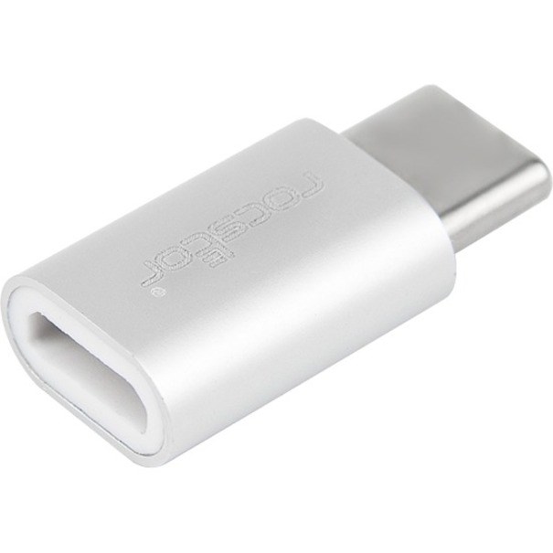 Rocstor Premium USB C to USB Micro-B USB 2.0 Hi-Speed Adapter Slim - USB Type-C - 1 x Type C Male USB - 1 x Type B Female Micro USB - Charging and Data Sync - Aluminum Case - USB 2.0 HI-SPEED USB TYPE C SLIM/COMPACT