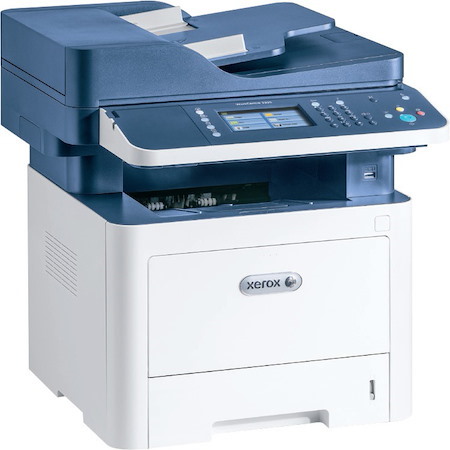 Xerox WorkCentre 3335/DNI Laser Multifunction Printer-Monochrome-Copier/Fax/Scanner-35 ppm Mono Print-1200x1200 dpi Print-Automatic Duplex Print-50000 Pages-300 sheets Input-600 dpi Optical Scan-Wireless LAN