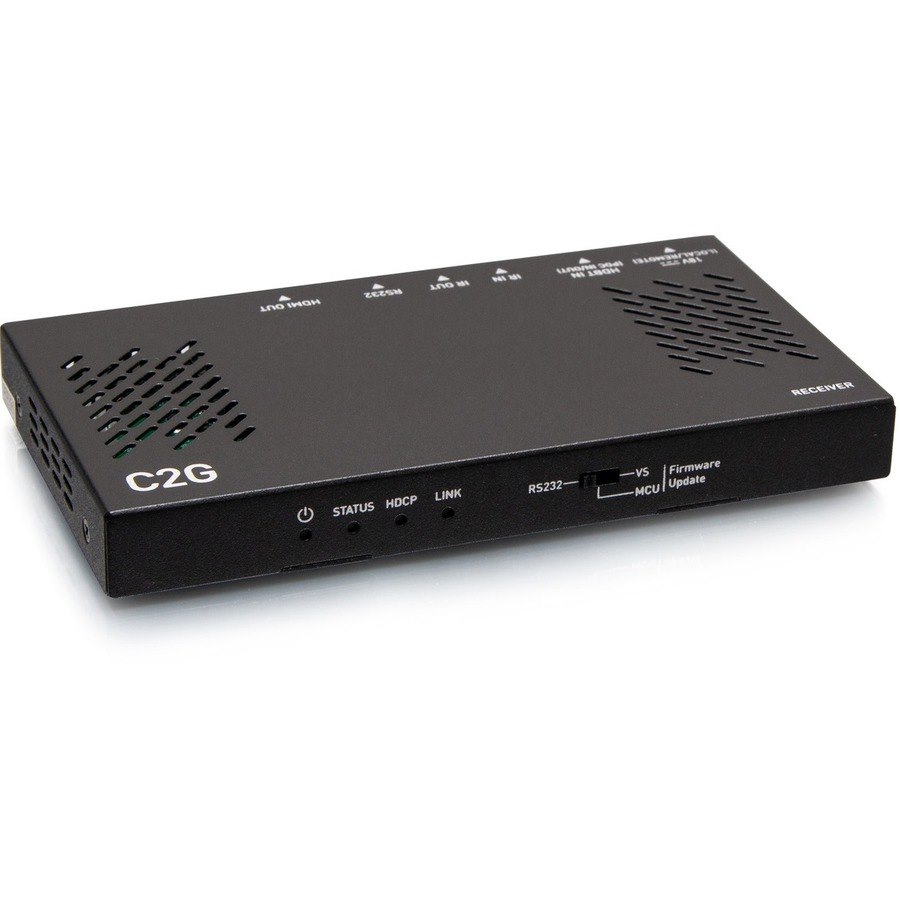 C2G HDMI Ultra-Slim HDBaseT + RS232 And IR Over Cat Extender Box Receiver - 4K 60Hz