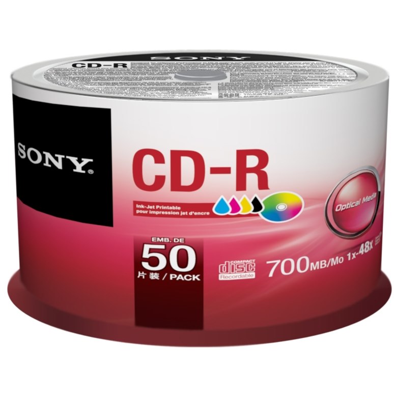 Sony CD Recordable Media - CD-R - 48x - 700 MB - 50