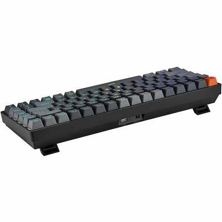 Adesso EasyTouch 1000 Keyboard - Wired/Wireless Connectivity - USB Interface - RGB LED - English (US) - Grey