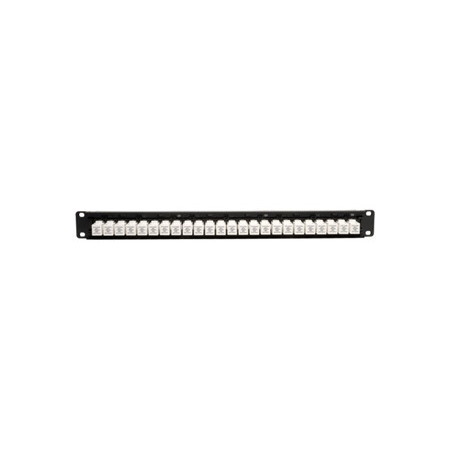 Eaton Tripp Lite Series 24-Port Cat6/Cat5 Low Profile Feed-Through Patch Panel, 1U Rack-Mount/Wall-Mount, TAA